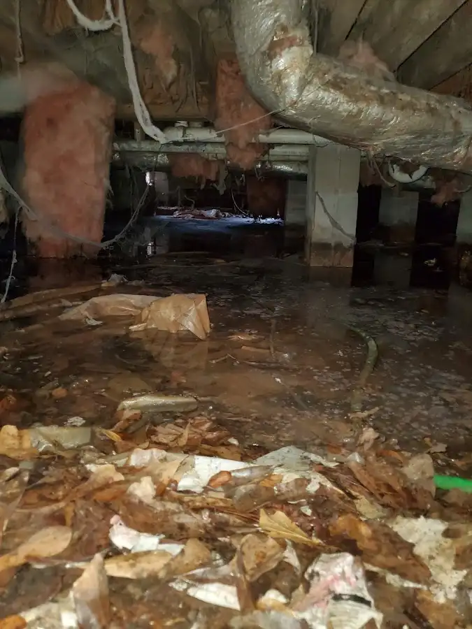 Crawl space flood assessment for Commercial Water Damage Restoration in Yuma